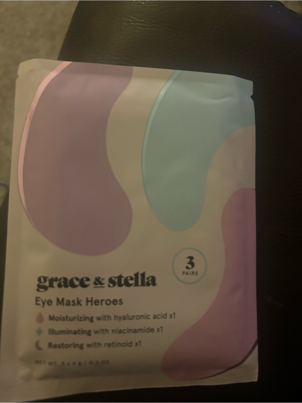 grace & stella Pastel Pink & Mint Eye Mask Trio